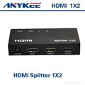 2 port hdmi splitter 1x2 1 in 2 out 1080P
