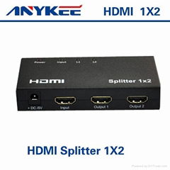 hdmi 分配器 1分2 1 進 2 出 1x2 1080P