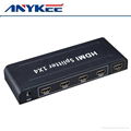 factory supply 4 ports hdmi splitter1x4 1*4 1080P 1