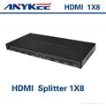 8 ports hdmi splitter 1x8 1*8 1 in 8 out 1080P 1