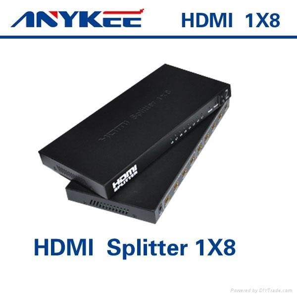 8 ports hdmi splitter 1x8 1*8 1 in 8 out 1080P 2
