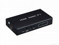 3ports hdmi switcher 3*1 3x1 HDCP1.2