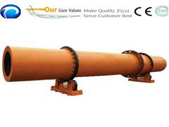 wood sawdust rotary drum dryer