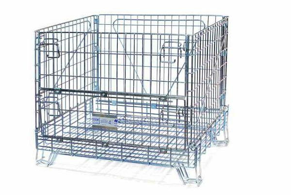 foldable stackable  steel  Wire Mesh Container 2