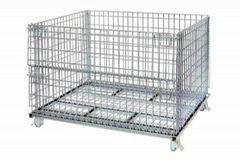 stackable  galvanized  strorage  Wire Mesh Container