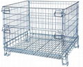 storage cage collapsible metal Wire Mesh Container