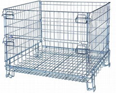 storage cage collapsible metal Wire Mesh Container