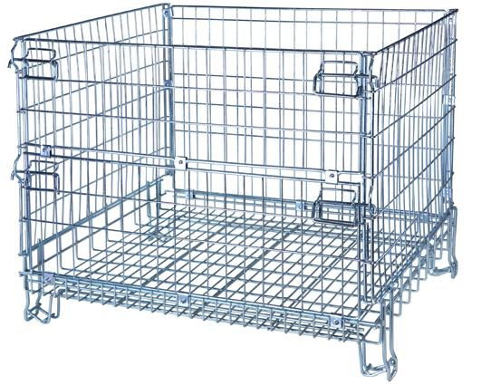 storage cage collapsible metal Wire Mesh Container