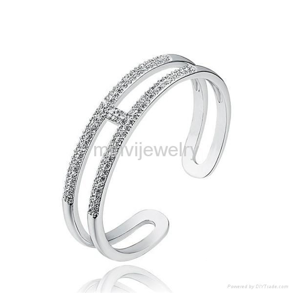 fashion new design silver bangle bracelets on sale 2014
