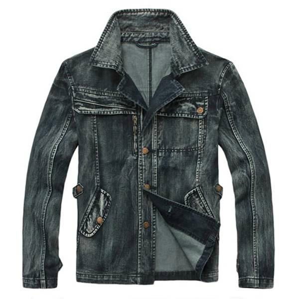 Unique design soft plus size fashion cargo denim jackets