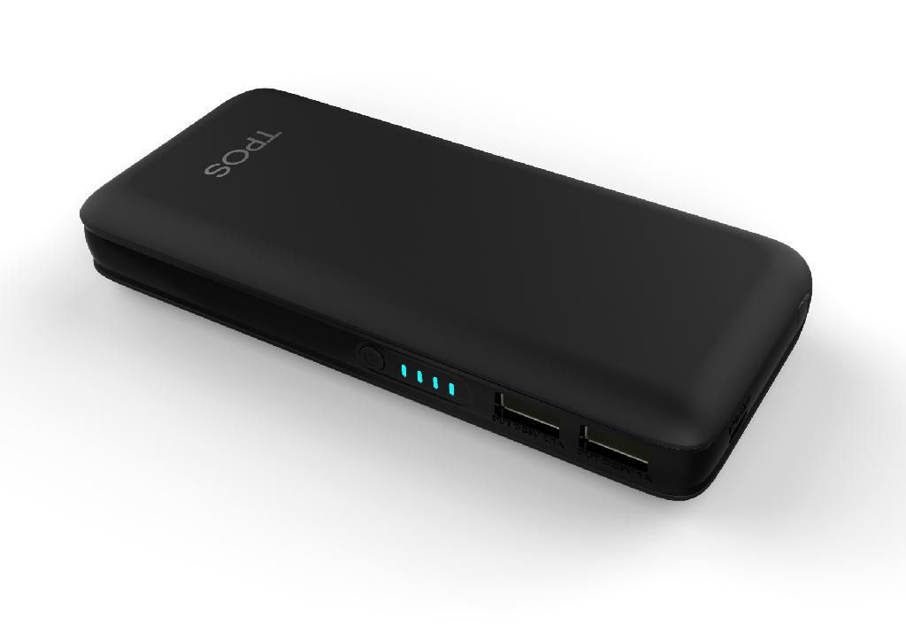 3 output 10000mAh power bank with CE RoHS 2