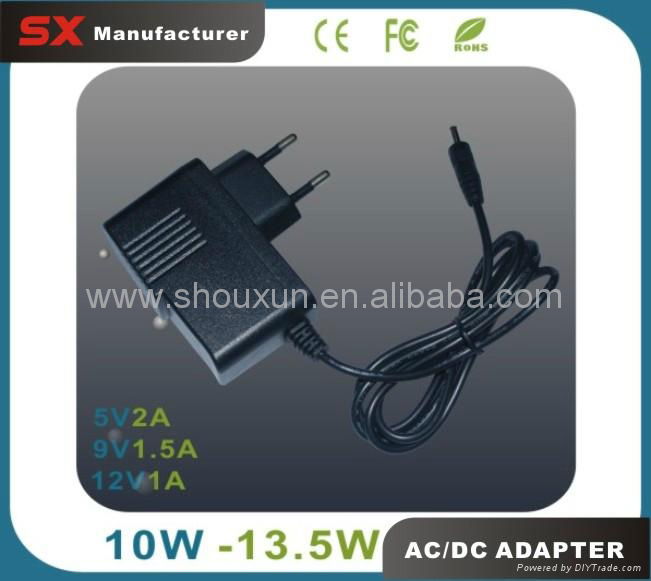 Wholesale 5000pcs/lot 1.5A 9V DC Adapter Mobile Charger CE FCC ROHS