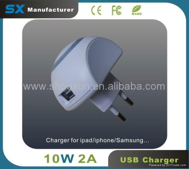 High Capacity 5V 2A USB Charger For iPhone iPad iPod Samsung etc