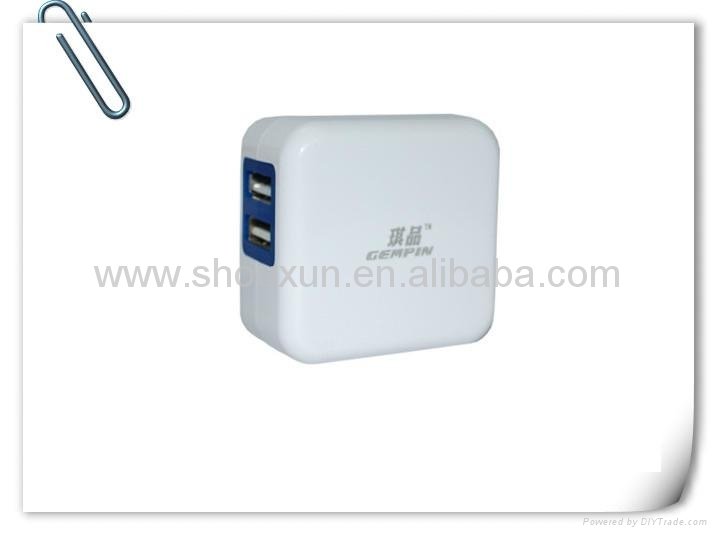 5V 2A Dual USB Charger Mobile Travl Charger for iPhone iPad Samsung ect. 2