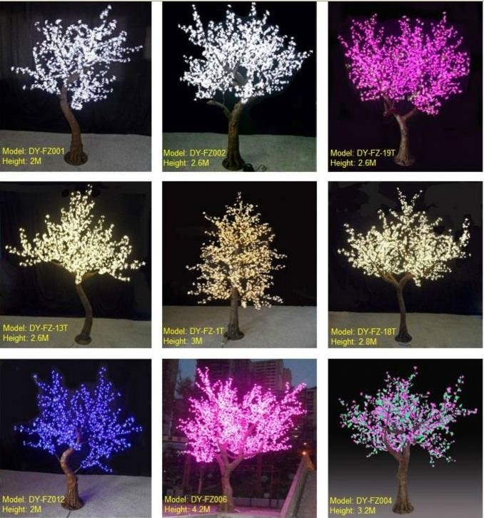 LED Tree Light White 2.6M Simulation  2