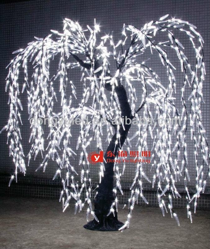 zhongshan christmas artificial Led willow tree with white color 