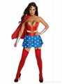 Sexy Strapless Superwomen Corset Costume 1