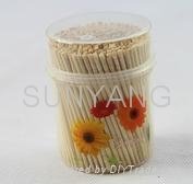 Plastic jar bamboo toothpick