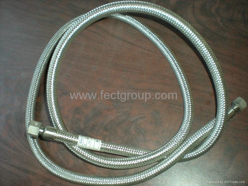 Stainless steel flexible metal hose with gas lines 2