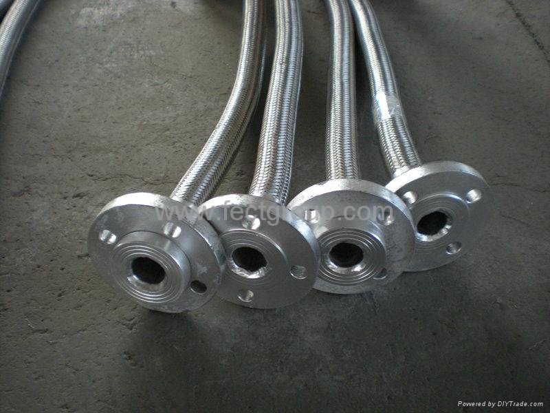 Stainless steel flexible hose with flange joints 3