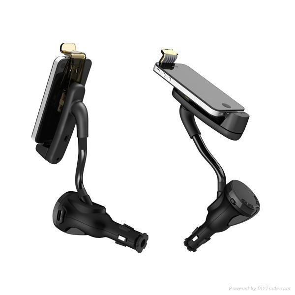 Hotsale car use iphone kit smartphone holder charger 2