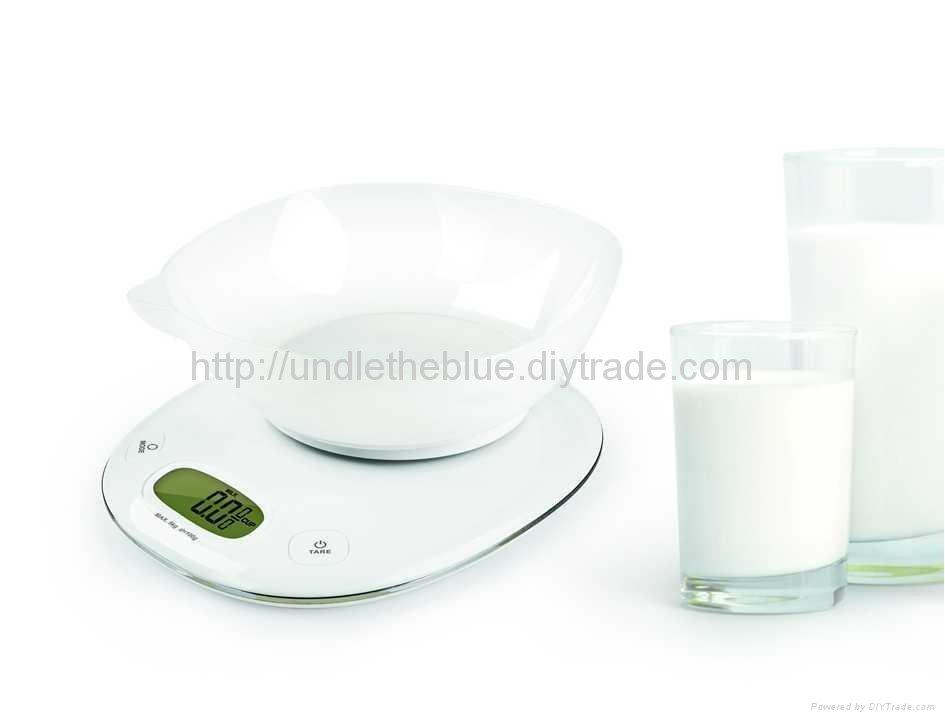 Kitchen scale with PP bowl