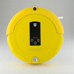 auto LCD Screen mini robot vacuum cleaner A325 Amtidy Yellow