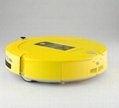 auto LCD Screen mini robot vacuum cleaner A325 Amtidy Yellow 3