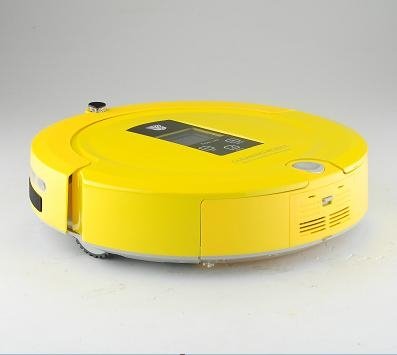 auto LCD Screen mini robot vacuum cleaner A325 Amtidy Yellow 5