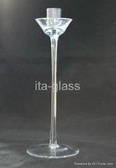 Handmade Elegant Clear Glass Candle