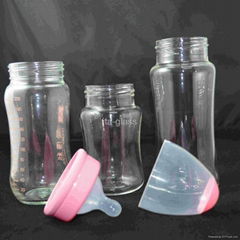 Sanitary Borosilicate Glass Baby Feeding