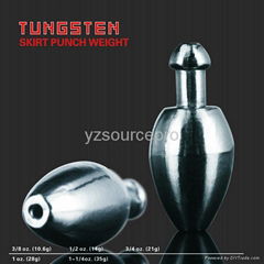 tungsten fishing sinker,tungsten skirt fishing weight(14g)