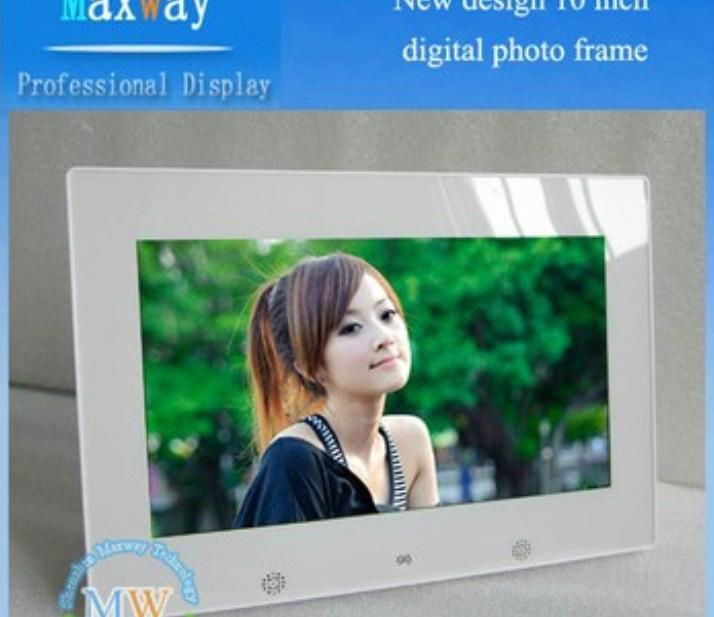 New design 10 inch digital picture frame 