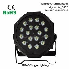 18×1W LED Flat Par Light 