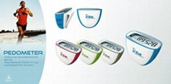 Multi-function pedometer with belt clip