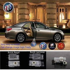 2 X Latest LED Car door laser projector ghost Shadow logo light for BUICK