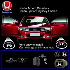 2 X Latest LED Car door laser projector ghost Shadow logo light for HONDA