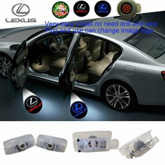 2 X Latest LED Car door laser projector ghost Shadow logo light for LEXUS