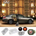 2 X Latest LED Car door laser projector ghost Shadow logo light for INFINITI 1