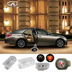 2 X Latest LED Car door laser projector ghost Shadow logo light for INFINITI