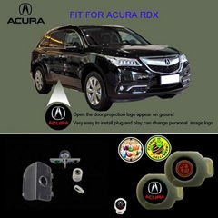 2 X Latest LED Car door laser projector ghost Shadow logo light for ACURA