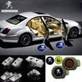 2 X Latest LED Car door laser projector ghost Shadow logo light for Peugeot 1