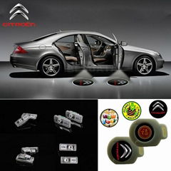 2 X Latest LED Car door laser projector ghost Shadow logo light for CITROEN