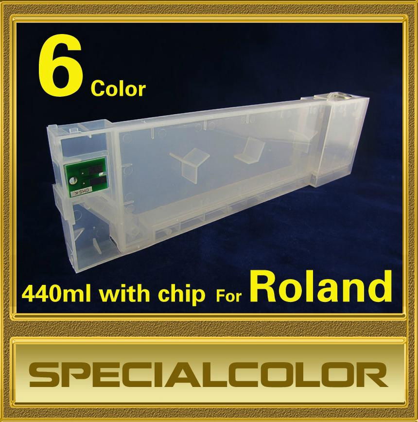 Empty Refill Ink Cartridge For Roland (440ml, With Chip)