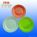 melamine plate round colorful plate made