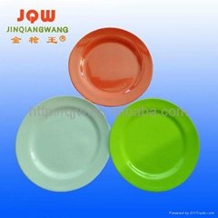melamine plate round colorful plate made in china
