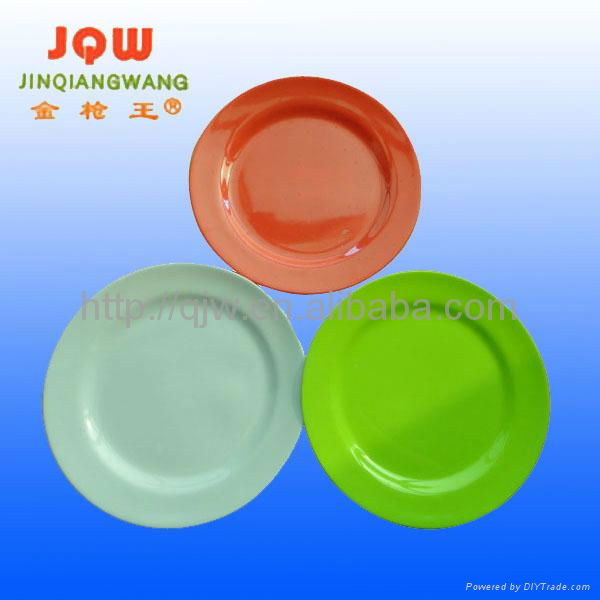 melamine plate round colorful plate made in china