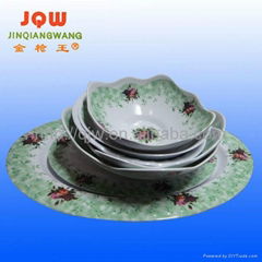 dinnerware melamine plate round plate