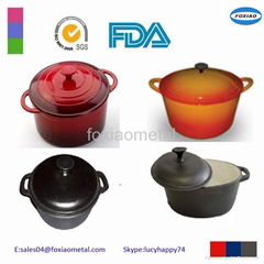  Cast Iron Casserole/ Frypan