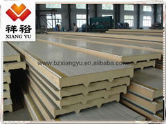 Roof and wall color steel PU sandwich panels